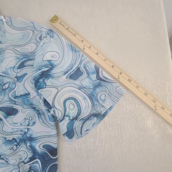 Scales TOPO polo Men's polo blue Size Medium - Picture 2 of 10